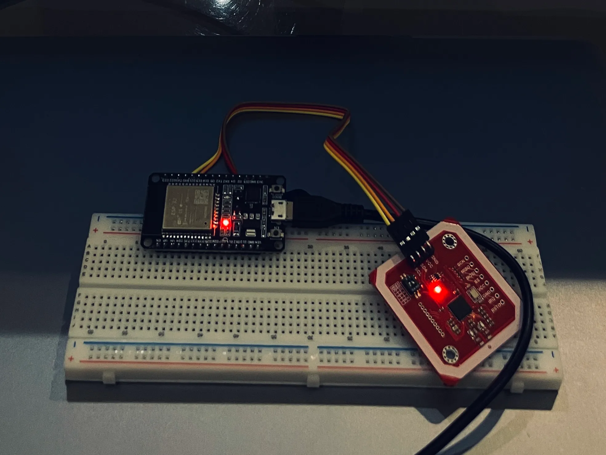 My ESP32 and PN532 Wired